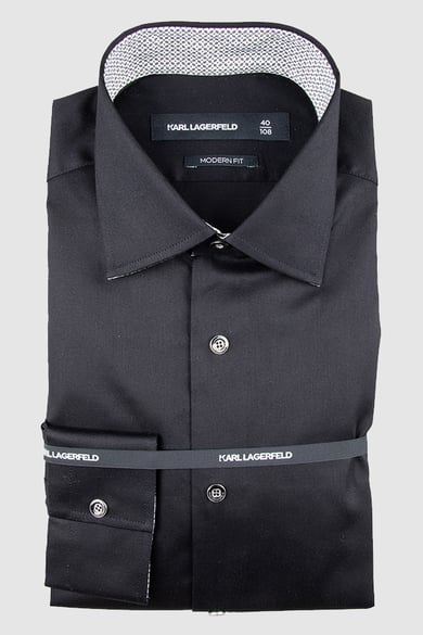 ΠΟΥΚΑΜΙΣΟ KARL LAGERFELD - 19 ΛΕΥΚΟ-ΜΑΥΡΟ